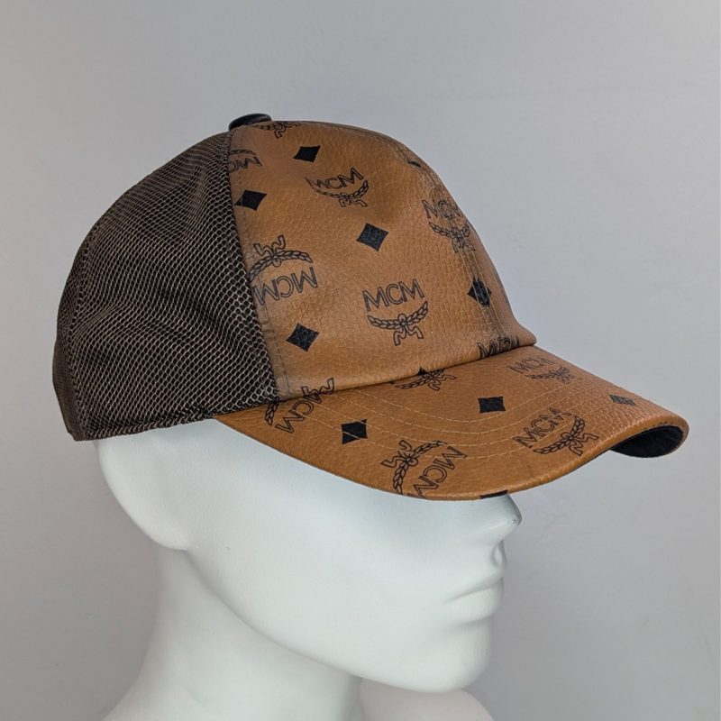 MCM Visetos Baseball Cap – Mesh – Cognac Braun – One Size #2070