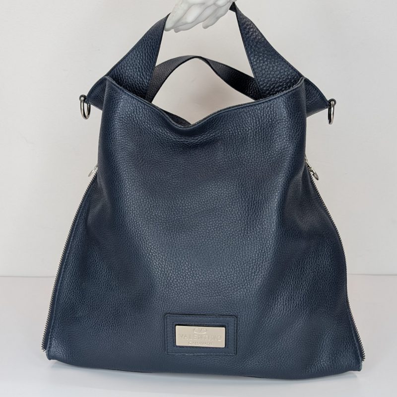 Valentino Garavani Tasche – Blau Leder – 37 x 37 x 10cm Luxus Designer Bag #3081