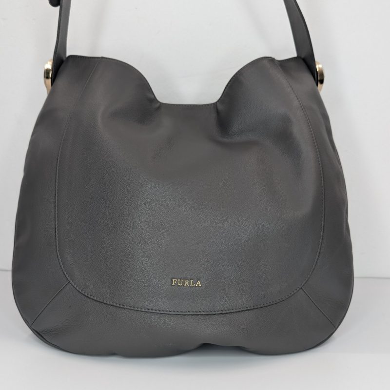 FURLA Damentasche Leder Grau – 41 x 36 x 5 cm – Luxus Designer Bag #3082