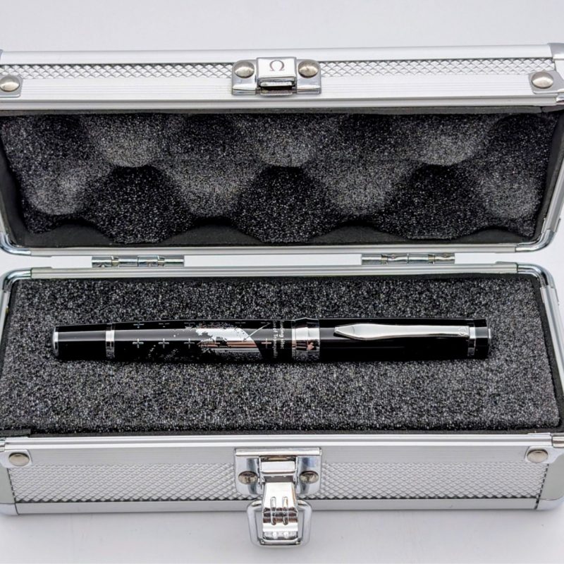 OMEGA Novelty SPEEDMASTER Moon Landing 40th Anniv Ballpoint Pen Box #3049