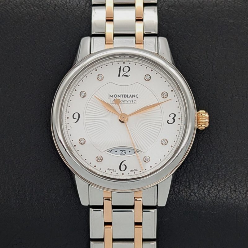 Montblanc Boheme Automatikuhr Weiß Dial Rose Gold 18K Ladies Uhr Ø30mm #274