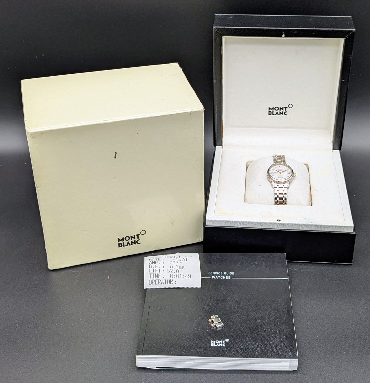 Montblanc Boheme Automatikuhr Weiß Dial Rose Gold 18K Ladies Uhr Ø30mm #274