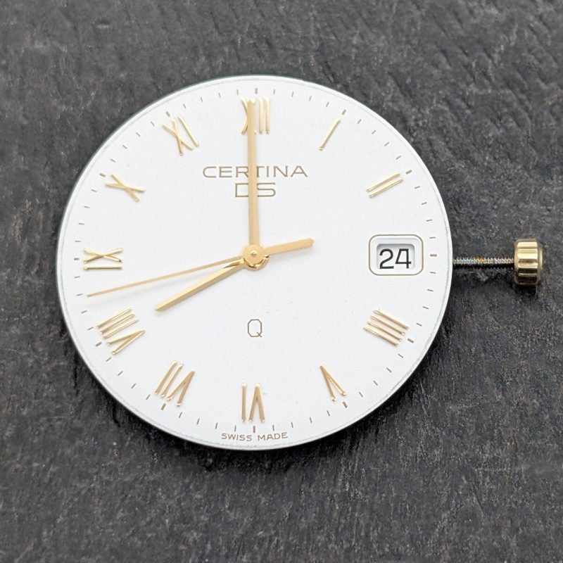 Certina DS-Q Vintage Uhr Quarzwerk 750 mit Zifferblatt + Zeigersatz #2070