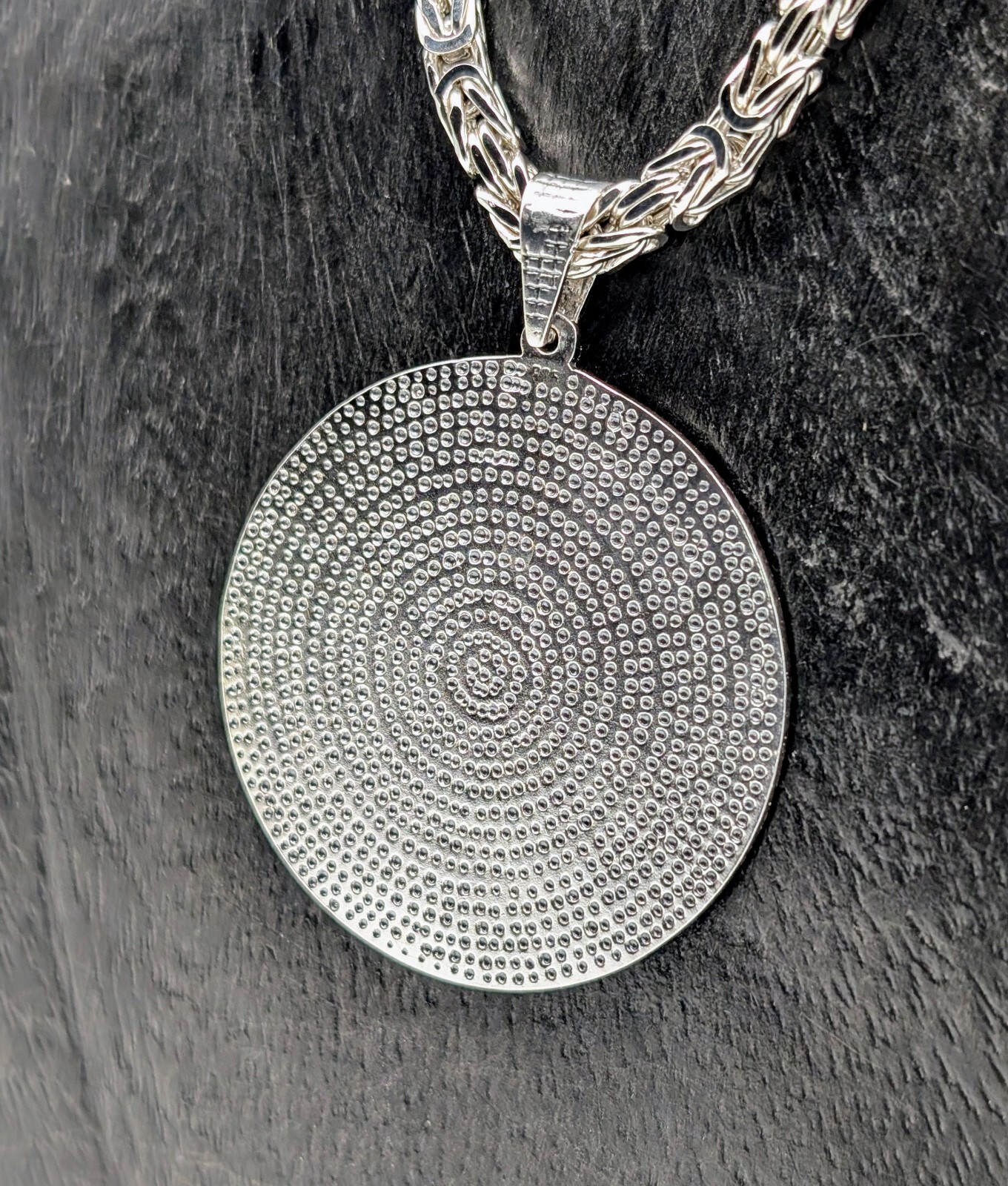 Ayatul Kursi & Nazar Dua 925 Sterling Silber Anhänger für Halsketten 16,70Gr#513