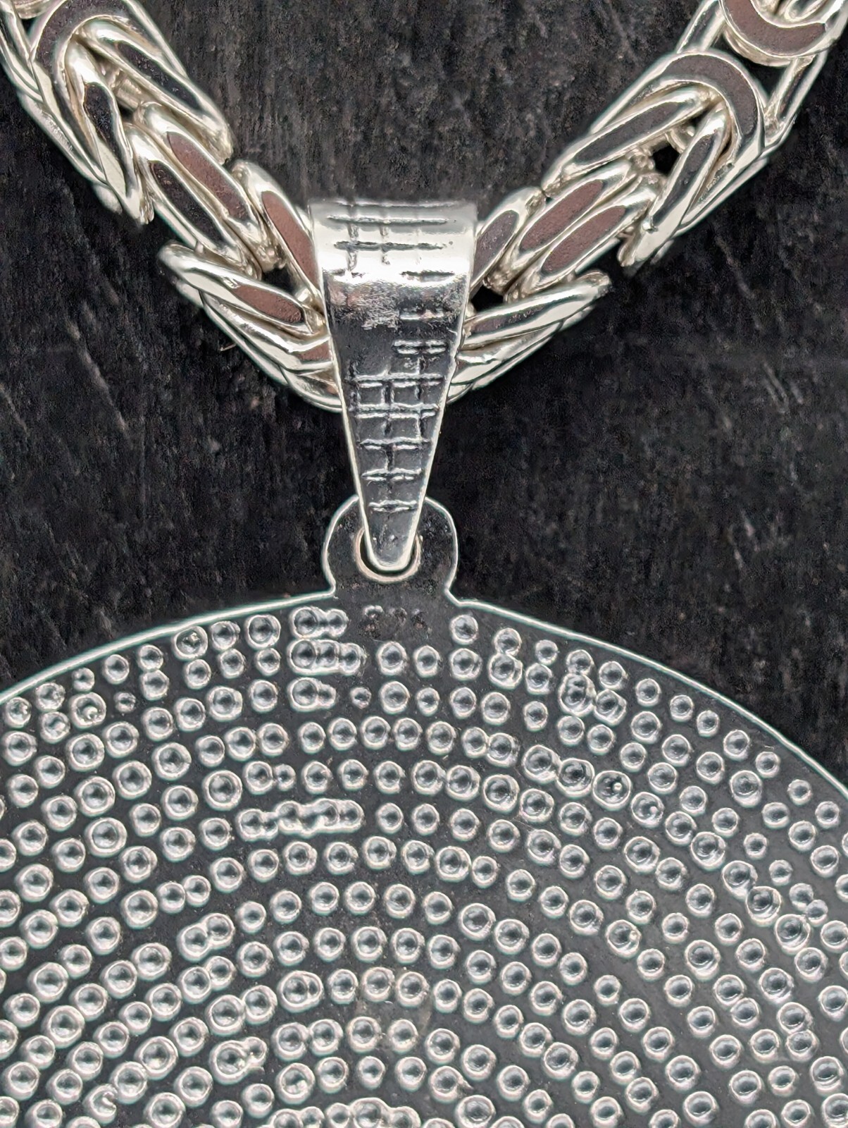 Ayatul Kursi & Nazar Dua 925 Sterling Silber Anhänger für Halsketten 16,70Gr#513
