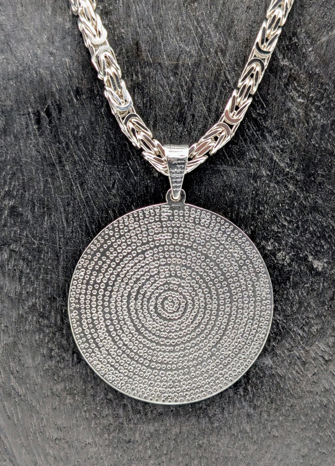 Ayatul Kursi & Nazar Dua 925 Sterling Silber Anhänger für Halsketten 16,70Gr#513