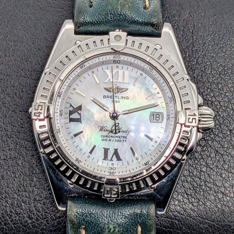 Breitling A67350 Wings Lady Quarz Uhr Ø31mm Mother of Pearl Dial #575