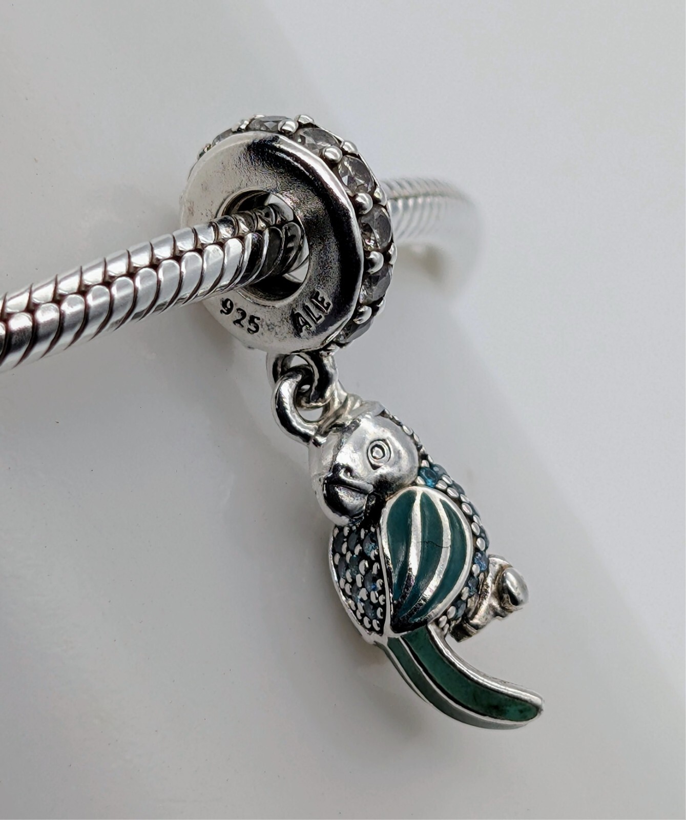 Pandora Papagai Charm Armband 925 ALE für Pandora Armbänder