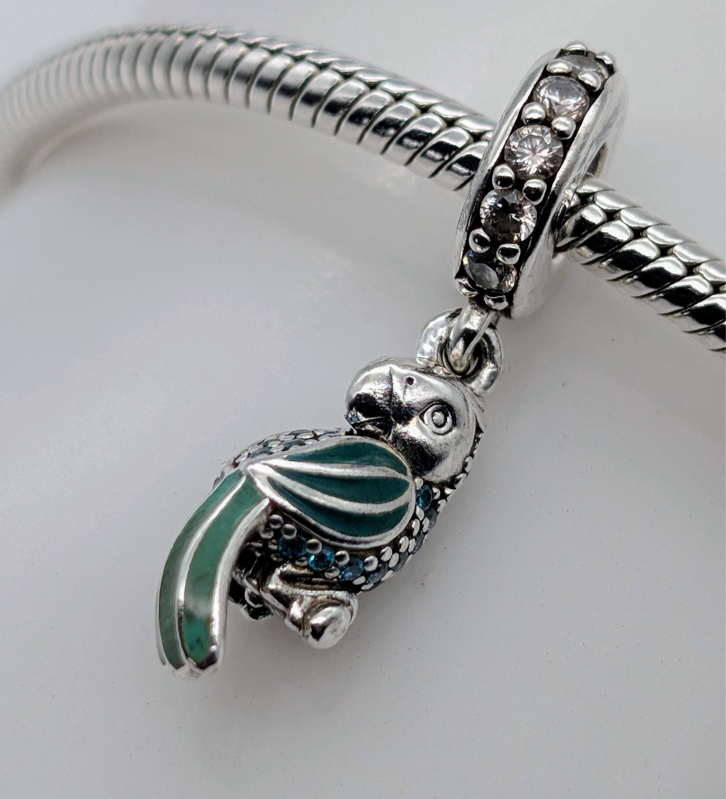 Pandora Papagai Charm Armband 925 ALE für Pandora Armbänder