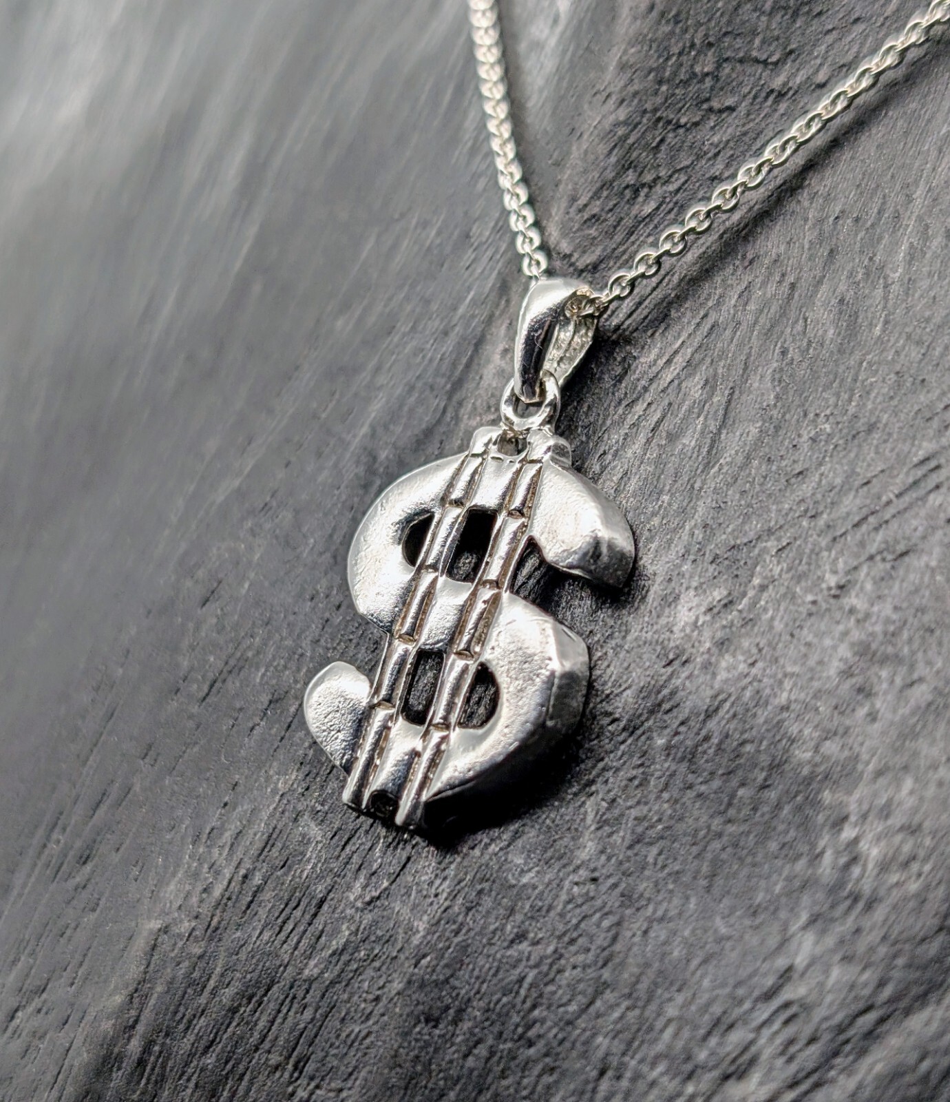 Anhänger Dollar 925 Sterling Silber Anhänger für Halsketten 3,60Gr