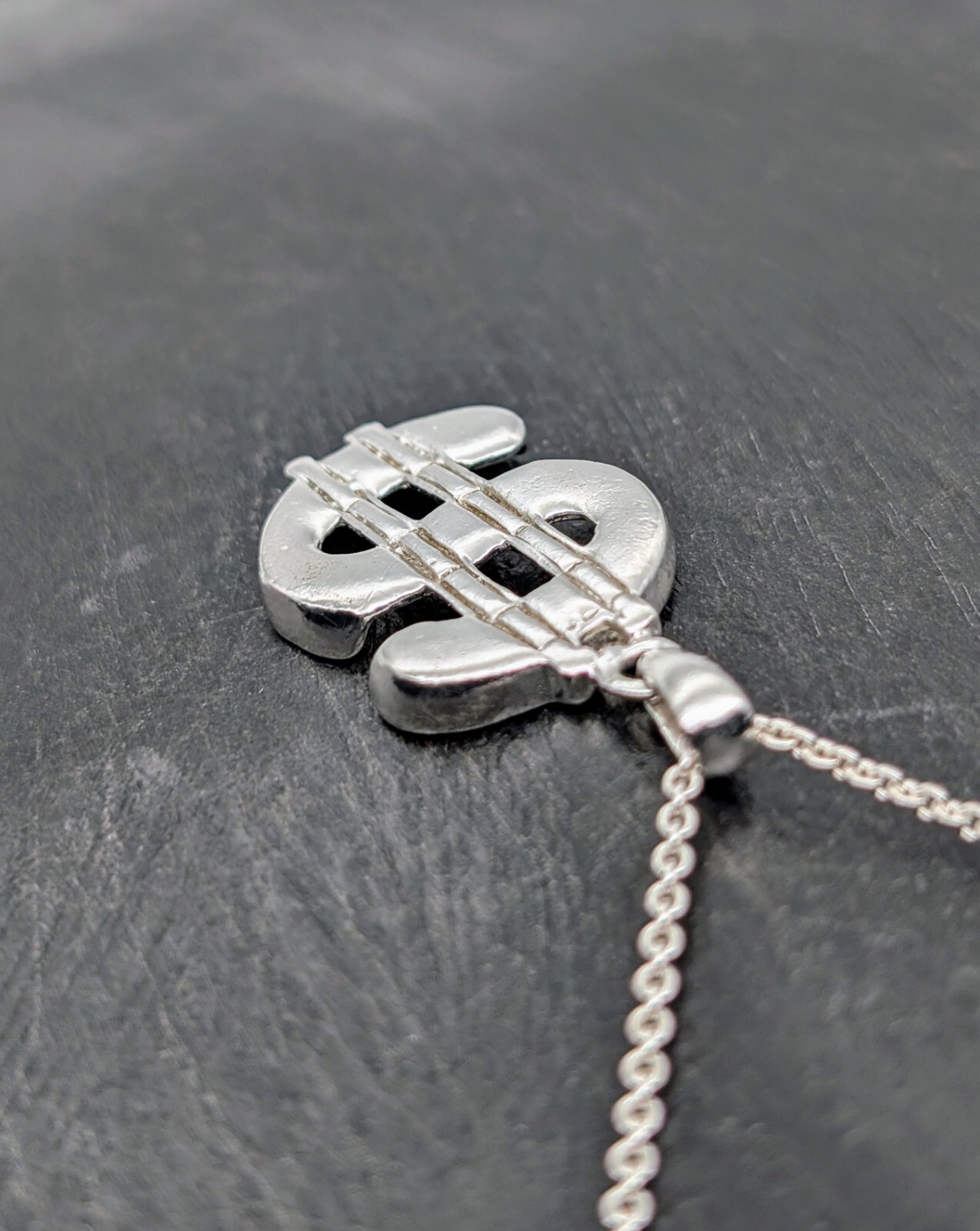 Anhänger Dollar 925 Sterling Silber Anhänger für Halsketten 3,60Gr