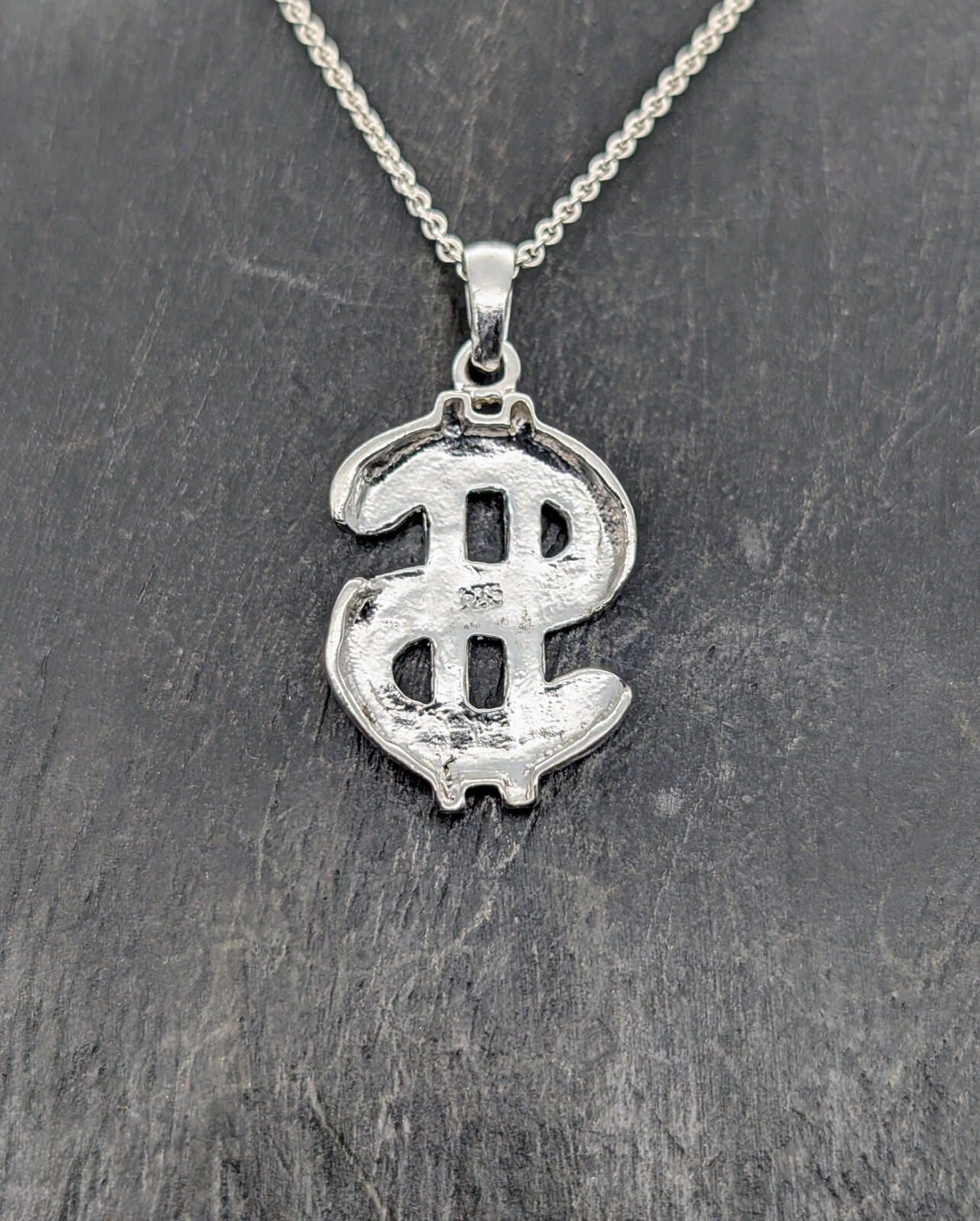 Anhänger Dollar 925 Sterling Silber Anhänger für Halsketten 3,60Gr