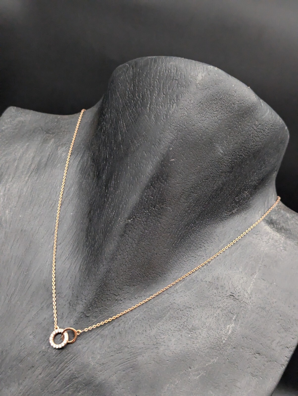 Collier Halskette Gliederkette 925 Sterling Silber Rose Kette 43,50cm 2,30Gr.