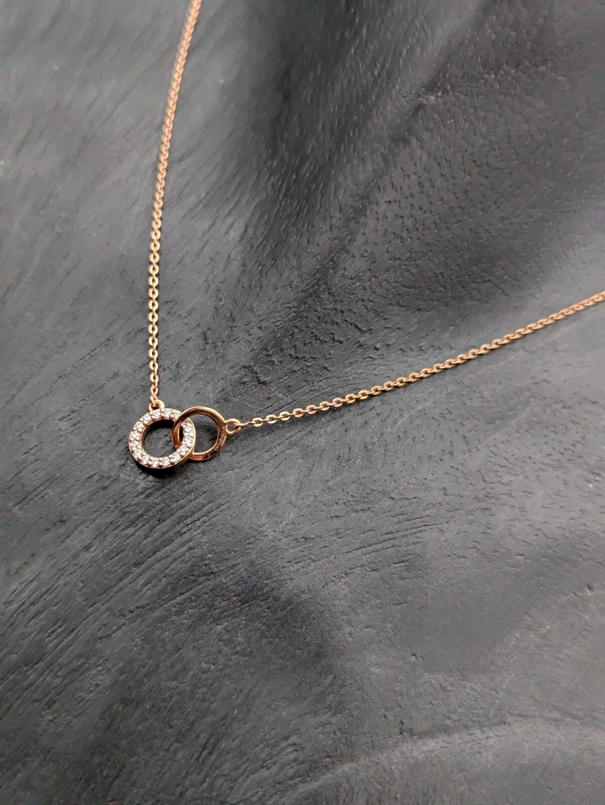 Collier Halskette Gliederkette 925 Sterling Silber Rose Kette 43,50cm 2,30Gr.
