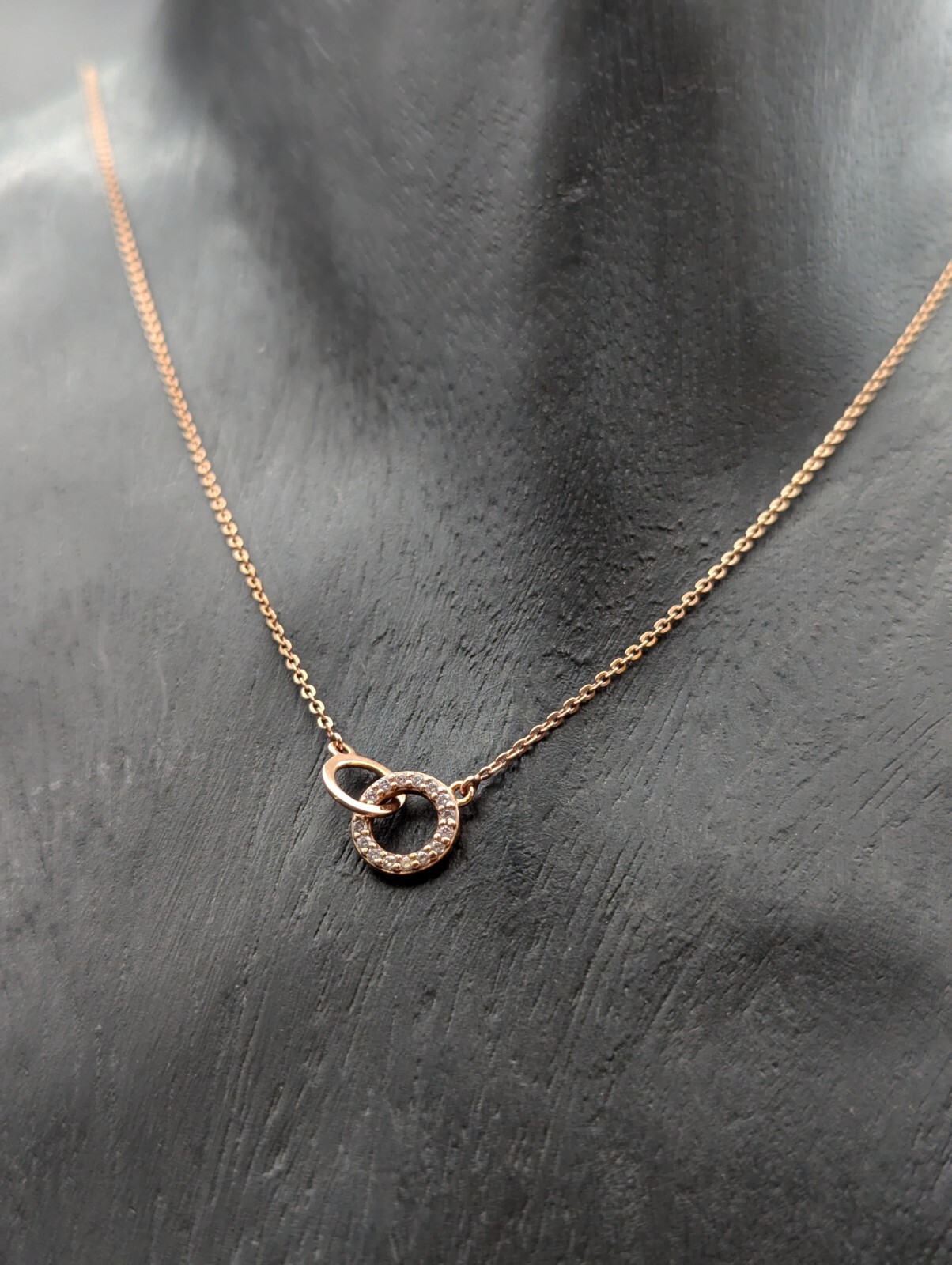 Collier Halskette Gliederkette 925 Sterling Silber Rose Kette 43,50cm 2,30Gr.