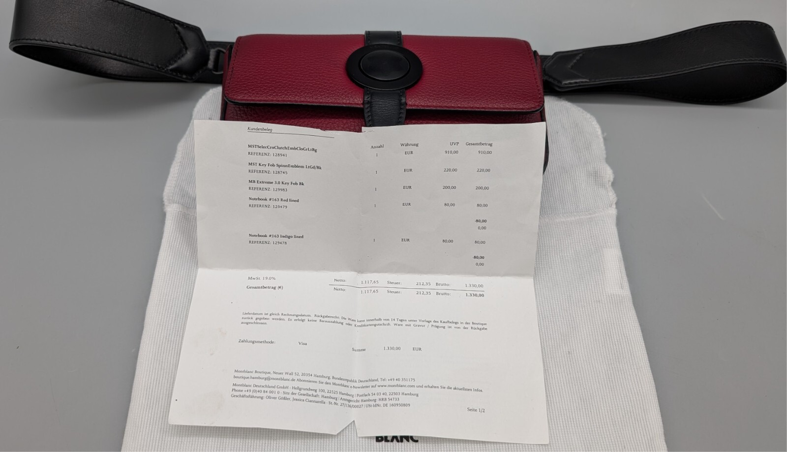 Montblanc Meisterstück 128941 Selection Crossover Clutch Emblem-Schließe #764