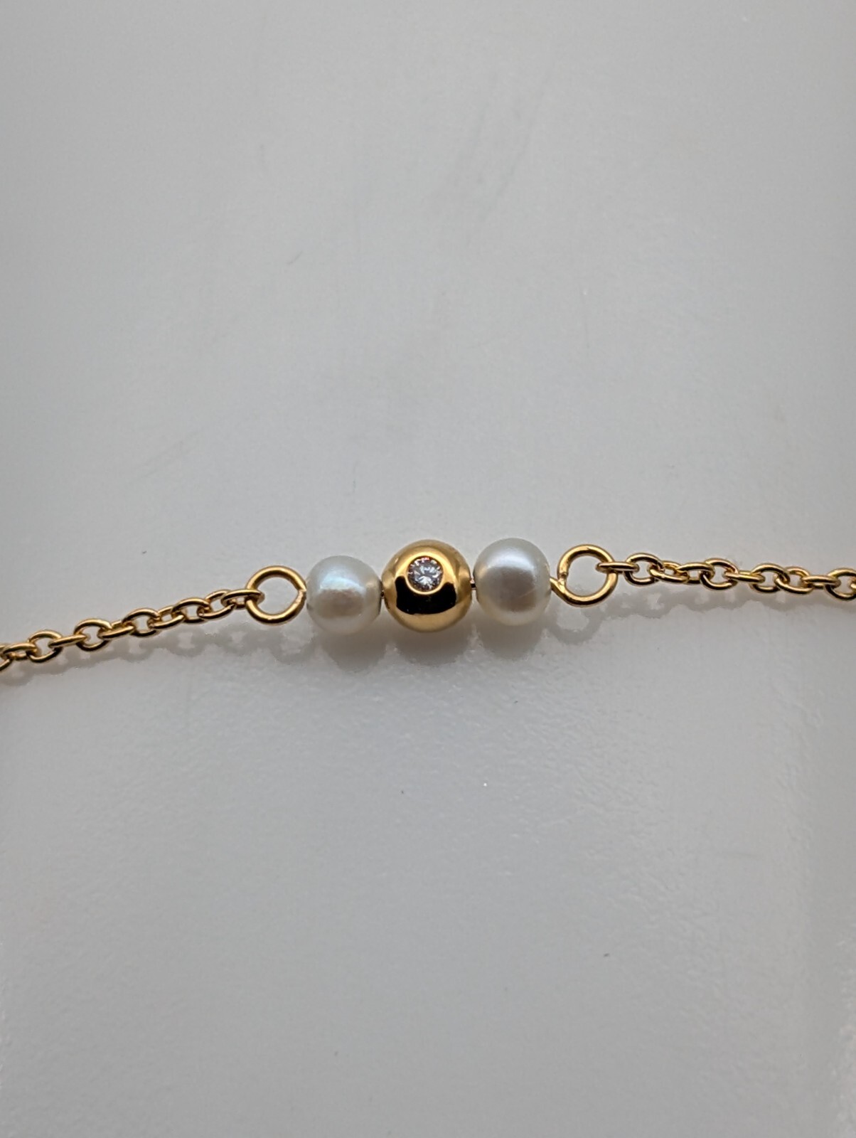 Spirit Icons - Belle Armband mit Diamanten 585/14K Gelbgold 23cm 2,40Gr. #1020