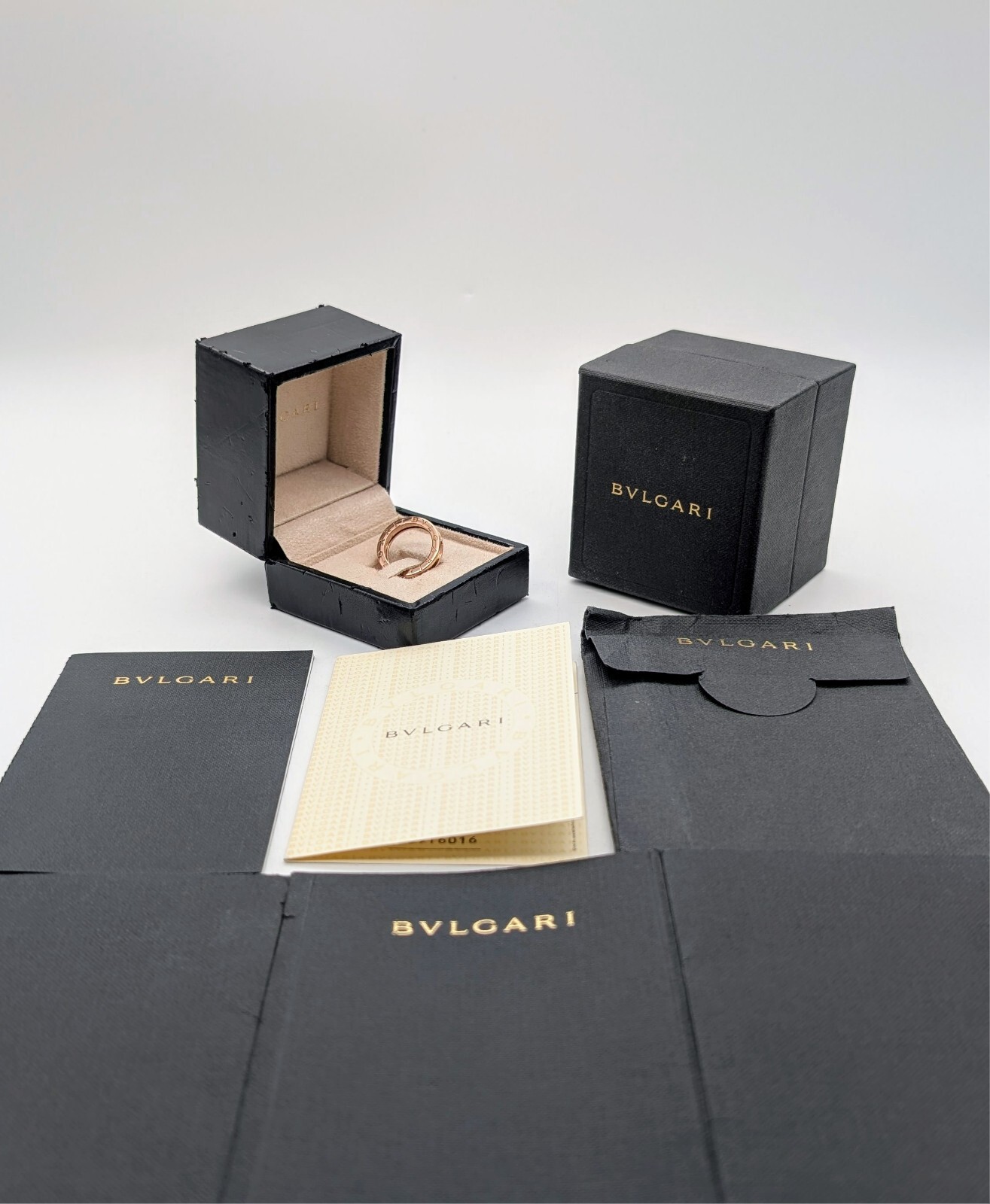 Bulgari BVLG BVLGARI B.ZERO1 Ring 5,85Gramm aus 18 Karat Rosegold Gr.52 #553