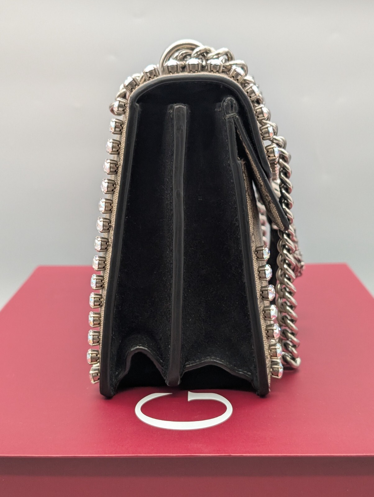 Gucci Dionysus GG Supreme Small Crystal Umhängetasche Schultertasche #784