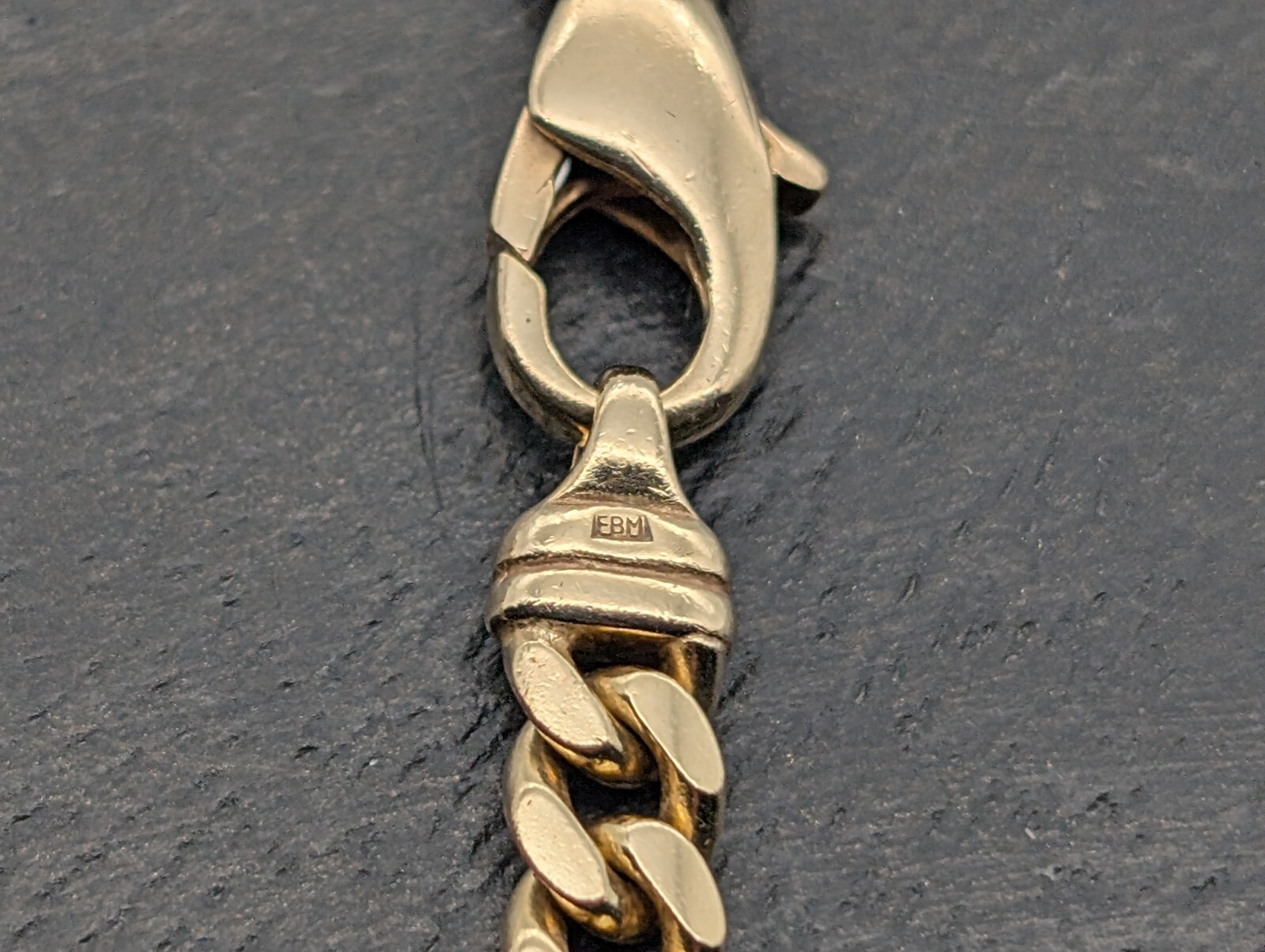 Halskette FBM Brillanten Gold 585/14K Cabochon Collier 44cm Kette 41,60g #1112