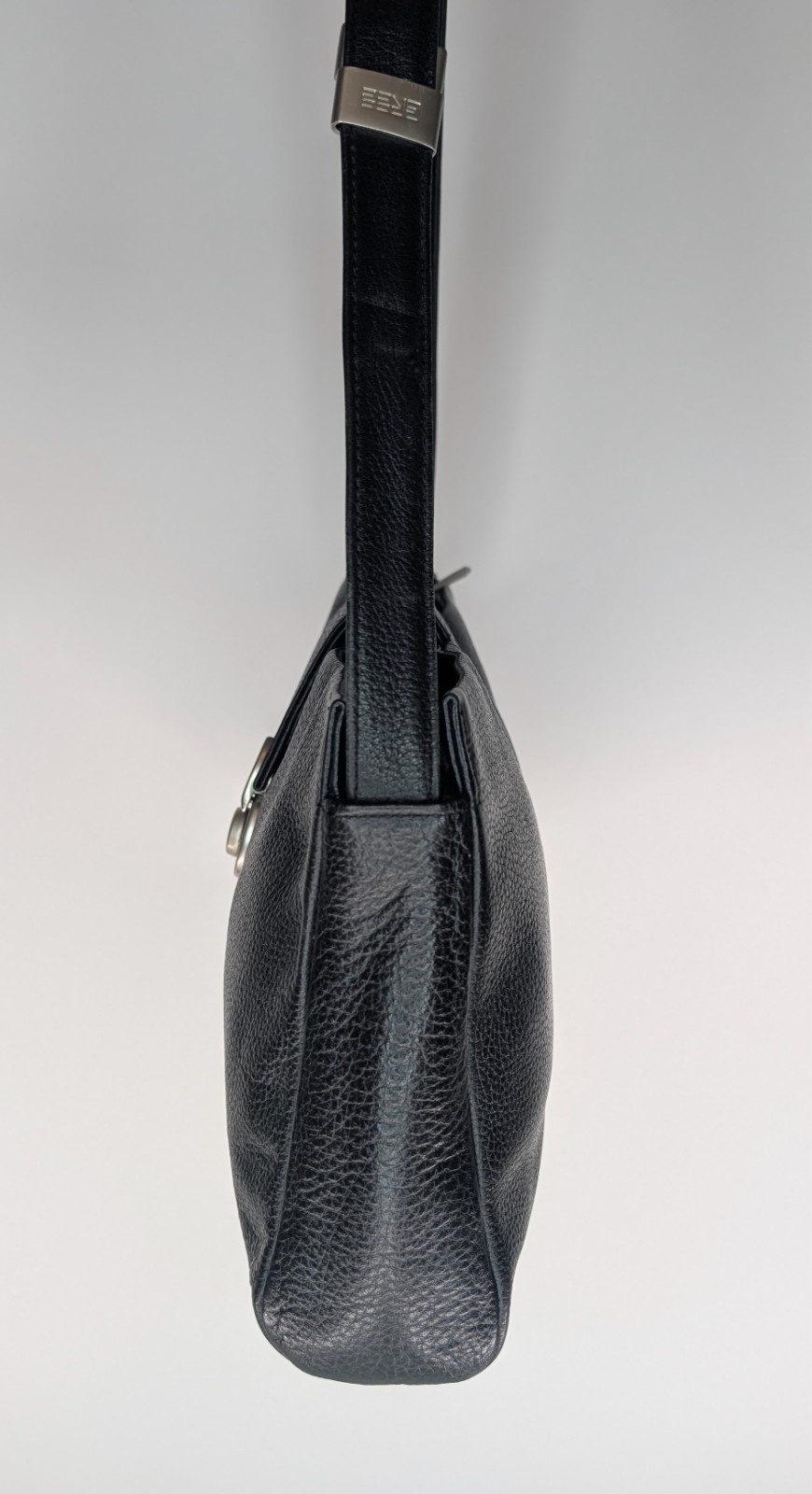 BREE Classic Schultertasche / Umhängetasche – Schwarz – Leder 30 cm Logo #3099