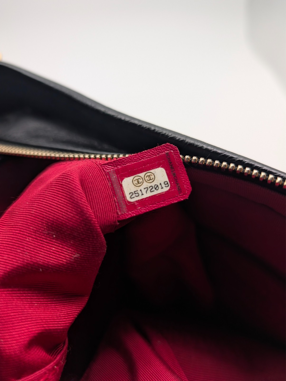 CHANEL Schultertasche Schwarz Leder Gesteppte Gabrielle Tasche #3085
