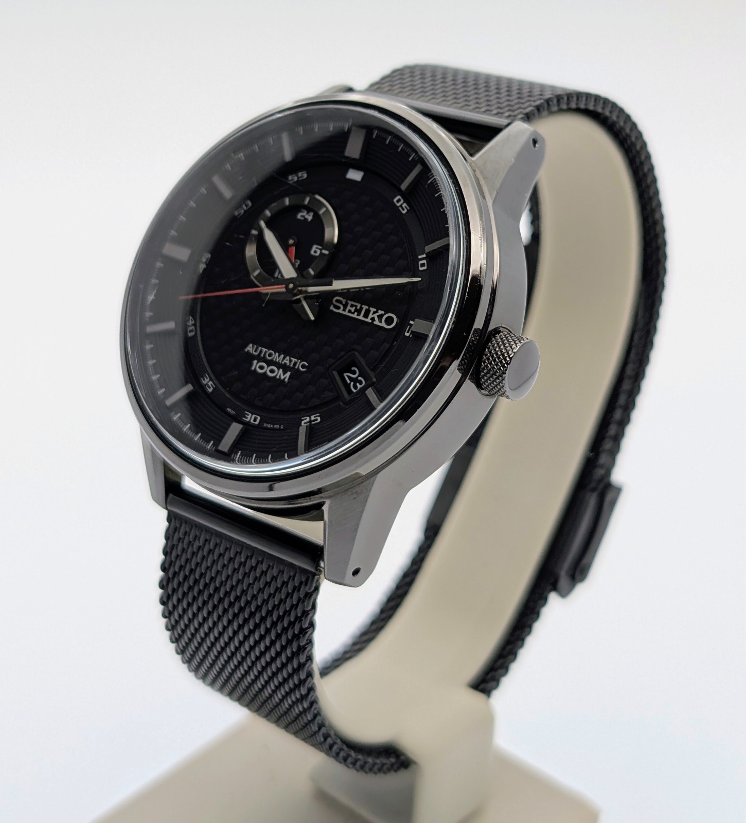 SEIKO Automatic Black Nylon 4R37-01H0 – Ø42mm Herrenuhr #3122