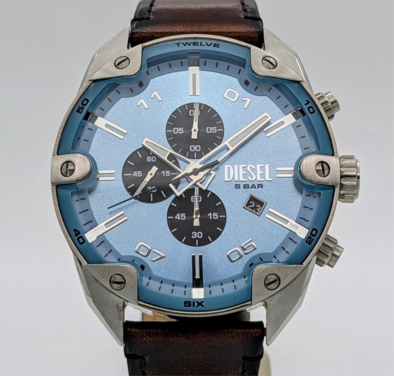 Diesel Spiked DZ-4606 – Ø49mm Herrenuhr Chronograph Quarz #3126