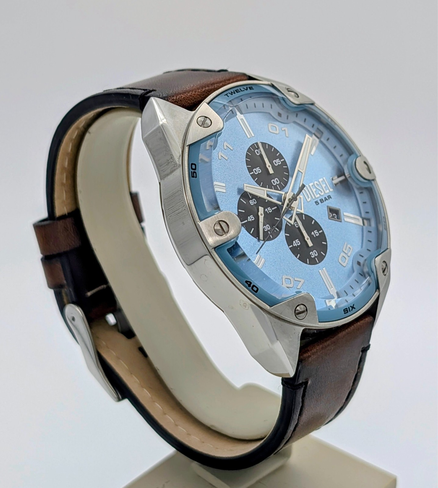 Diesel Spiked DZ-4606 – Ø49mm Herrenuhr Chronograph Quarz #3126