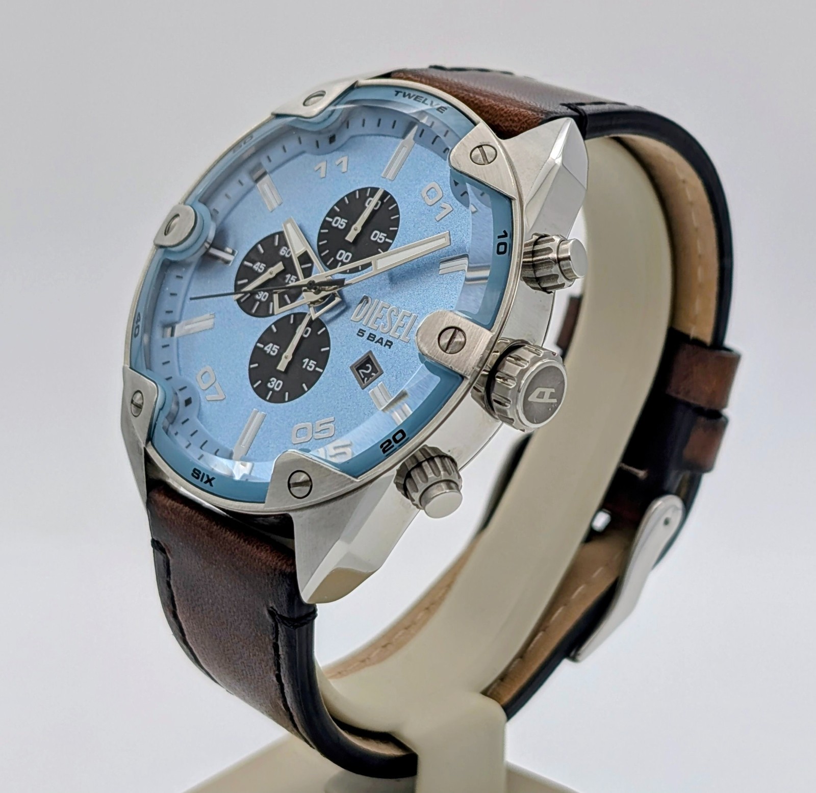 Diesel Spiked DZ-4606 – Ø49mm Herrenuhr Chronograph Quarz #3126