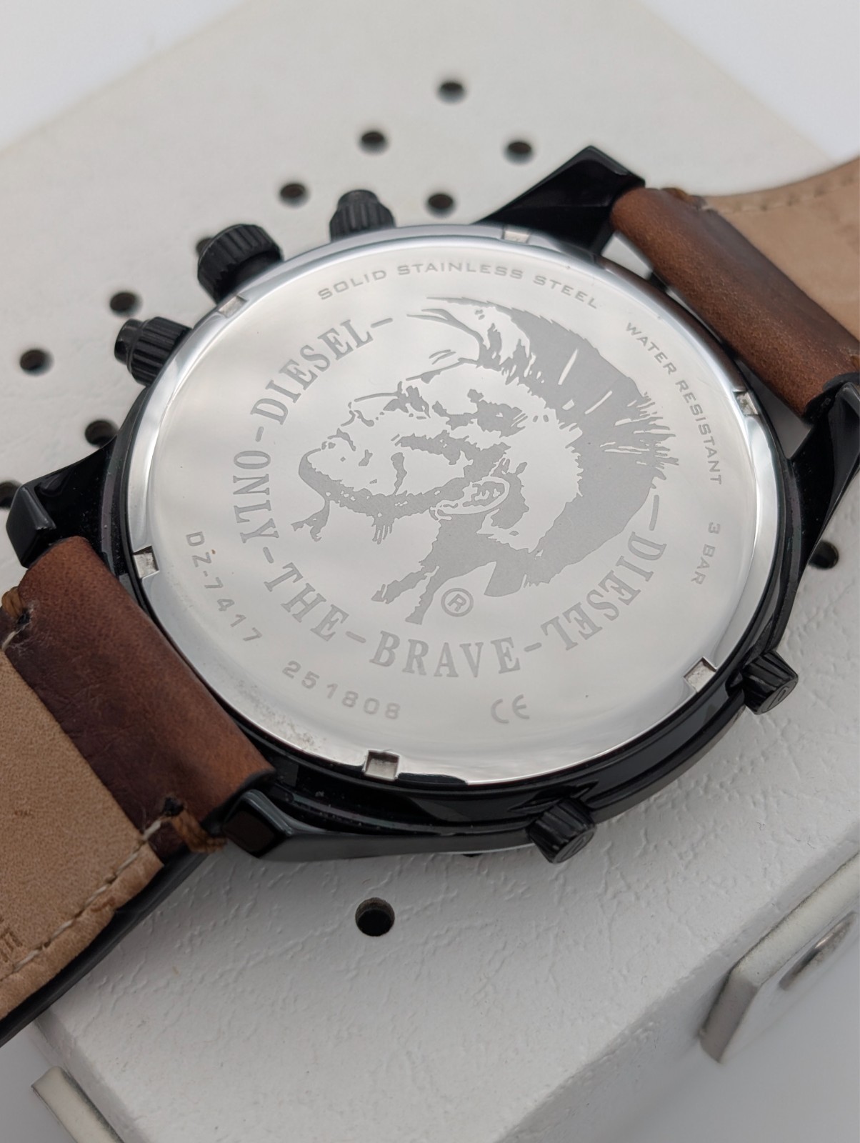 Diesel DZ-7417 Boltdown Armbanduhr – Ø56mm Herrenuhr Chronograph Quarz #3127