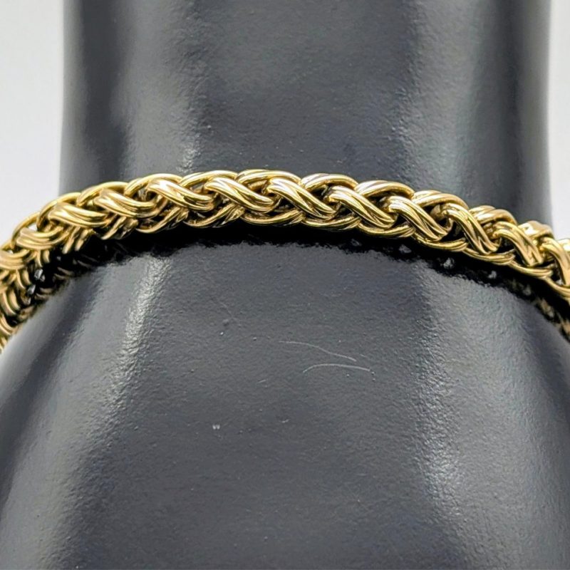 Königsmuster / Byzantiner Armband 585/14K Gelbgold 25,90g – 20cm – 4,40mm #3141