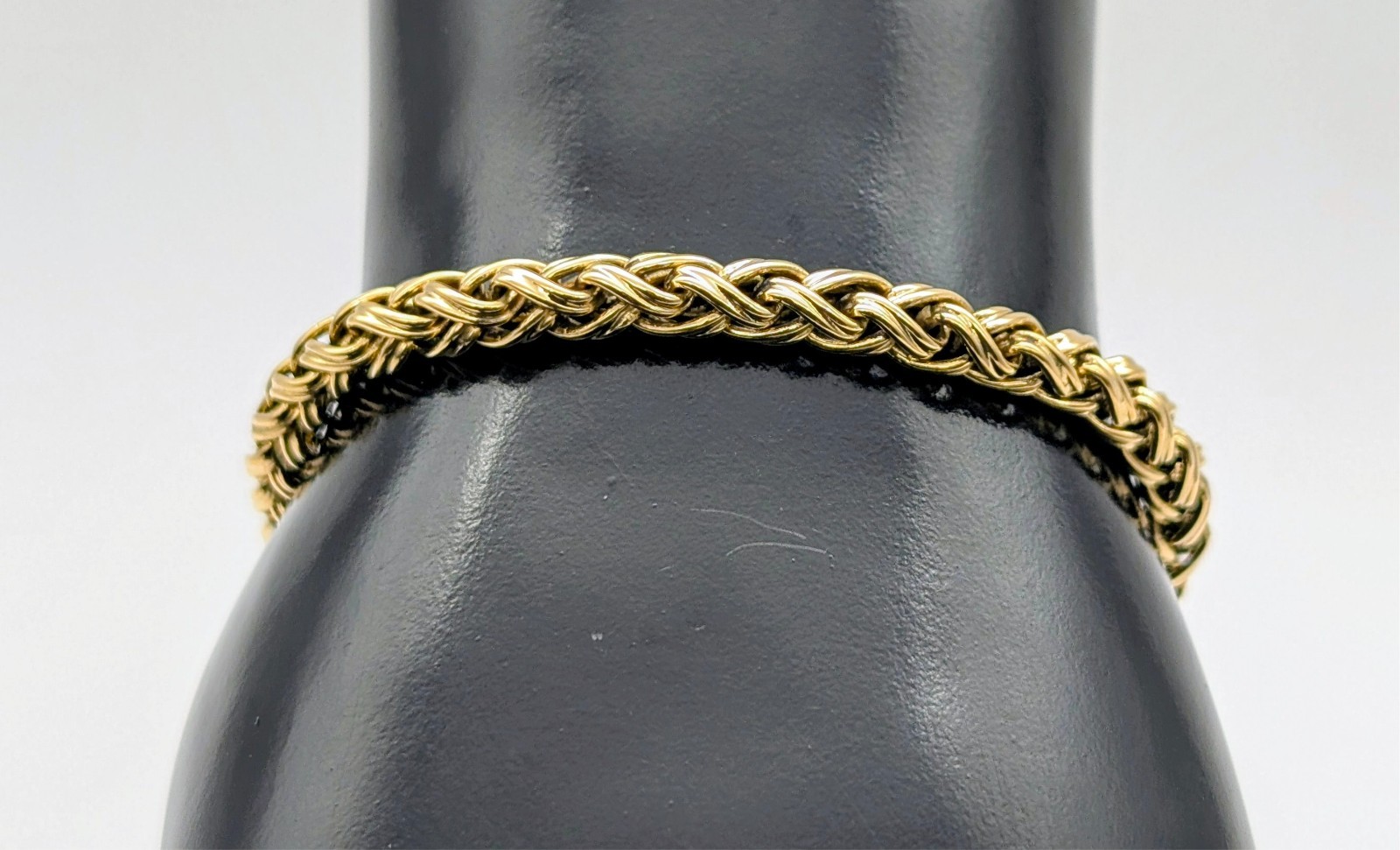 Königsmuster / Byzantiner Armband 585/14K Gelbgold 25,90g – 20cm – 4,40mm #3141