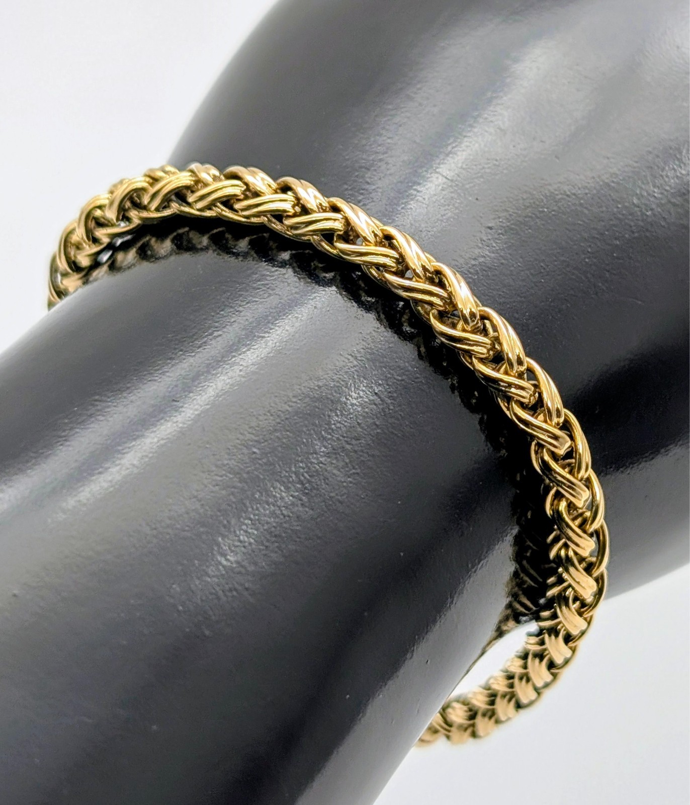 Königsmuster / Byzantiner Armband 585/14K Gelbgold 25,90g – 20cm – 4,40mm #3141