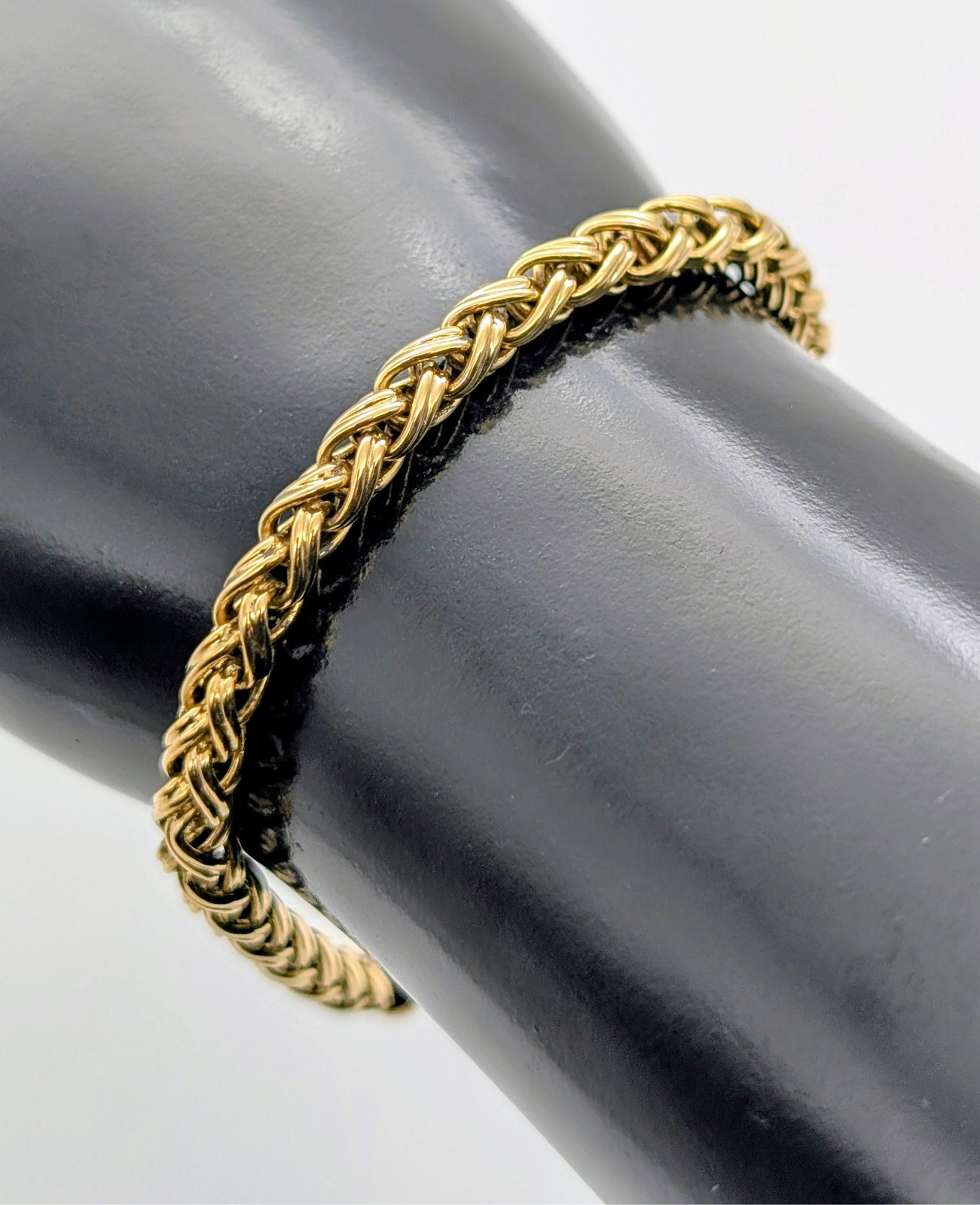 Königsmuster / Byzantiner Armband 585/14K Gelbgold 25,90g – 20cm – 4,40mm #3141