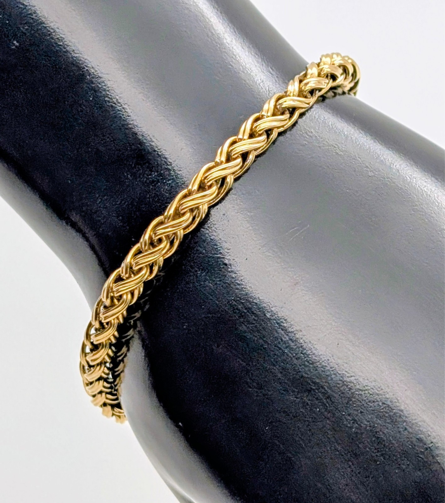 Königsmuster / Byzantiner Armband 585/14K Gelbgold 25,90g – 20cm – 4,40mm #3141