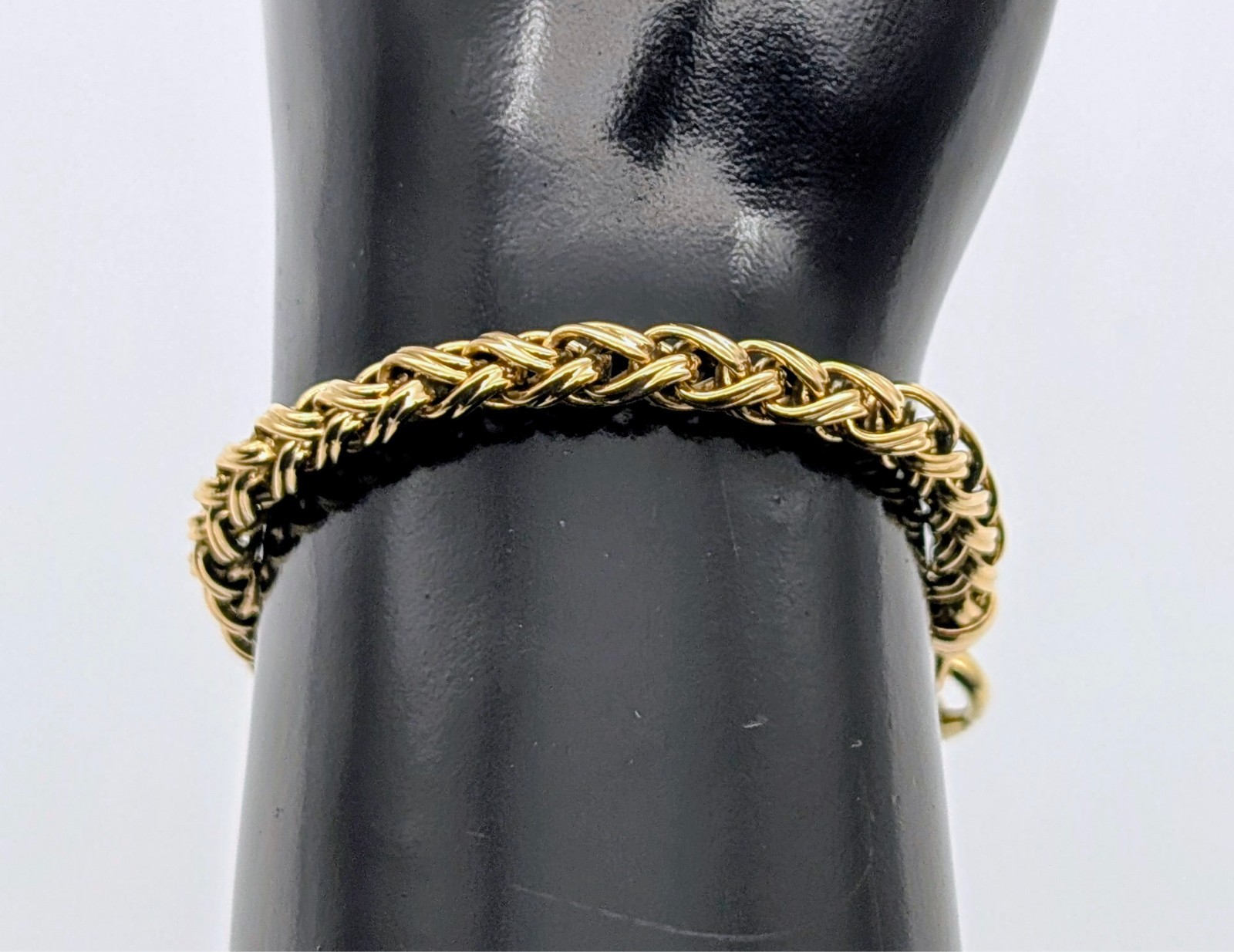 Königsmuster / Byzantiner Armband 585/14K Gelbgold 25,90g – 20cm – 4,40mm #3141
