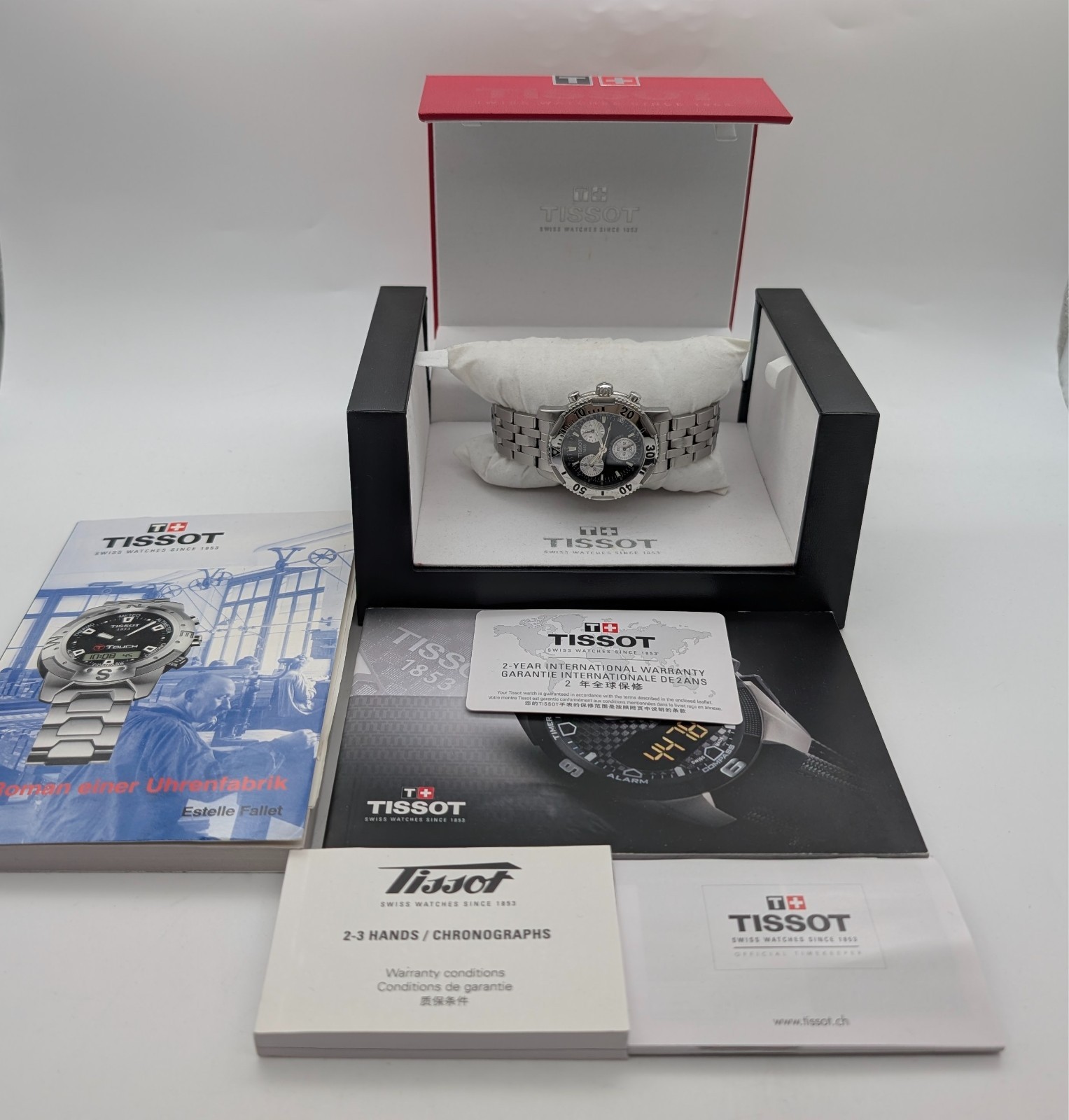 Tissot PRS 200 T362/462 Chronograph Quartz Black/Silver – Ø40mm Herrenuhr #3129