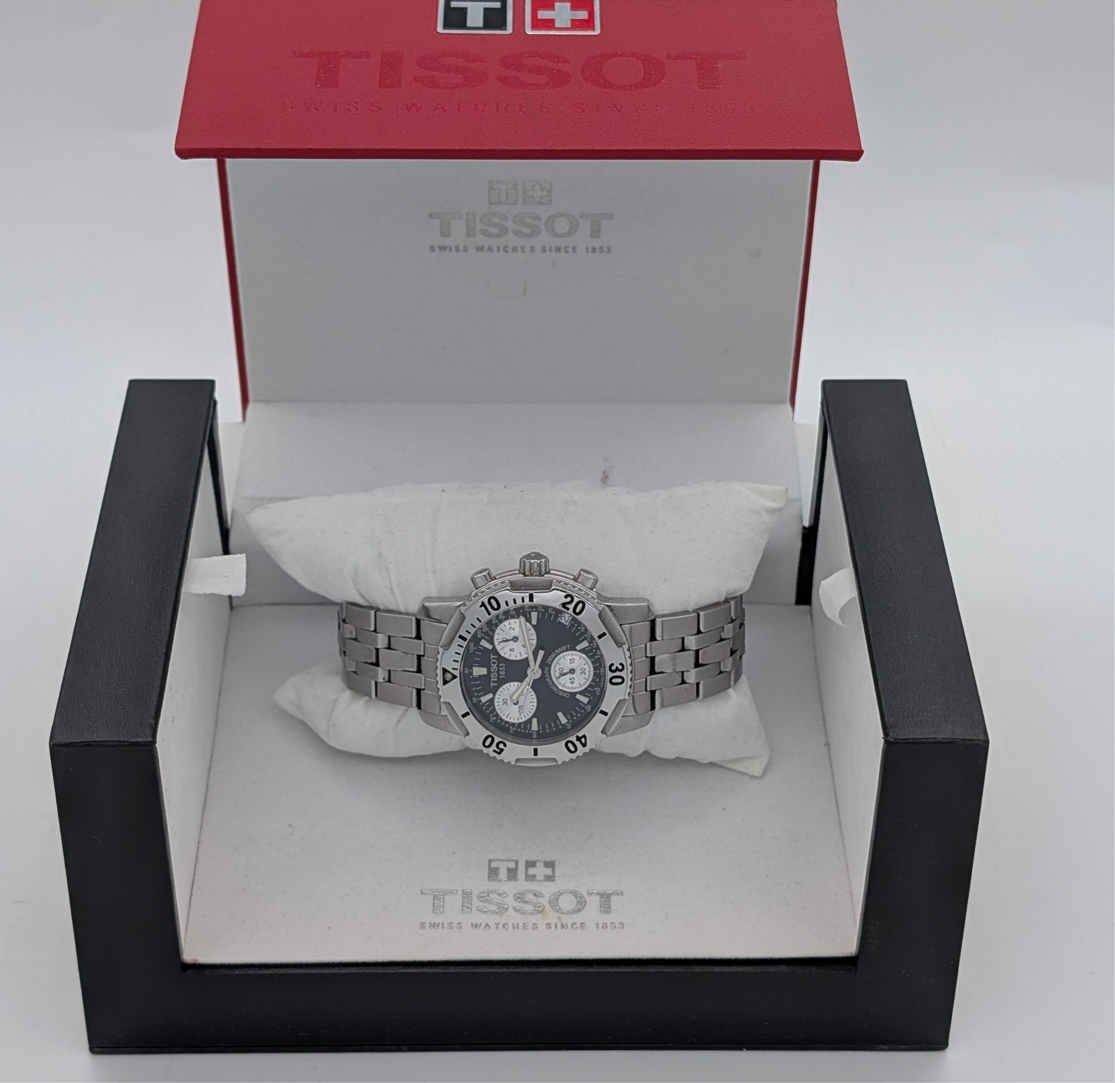Tissot PRS 200 T362/462 Chronograph Quartz Black/Silver – Ø40mm Herrenuhr #3129