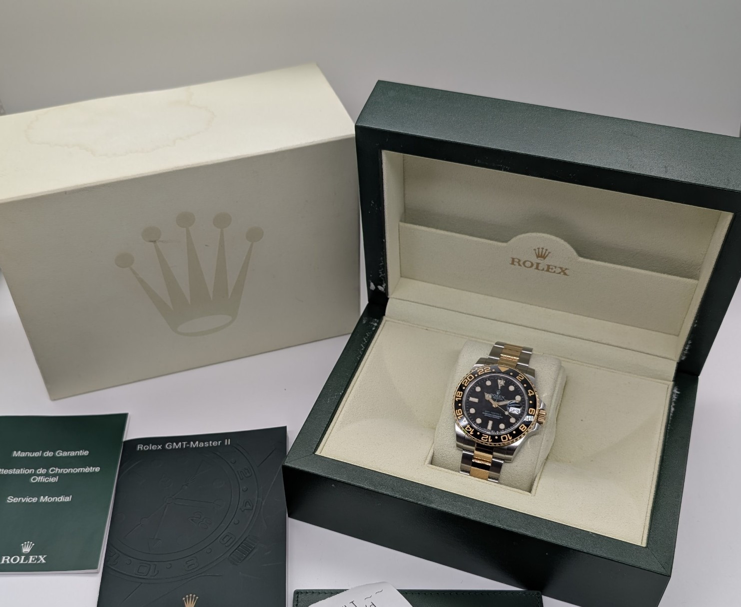 Rolex GMT-Master II 116713LN Keramik Stahl-Gold Ø40mm | 2009 Fullset #3106