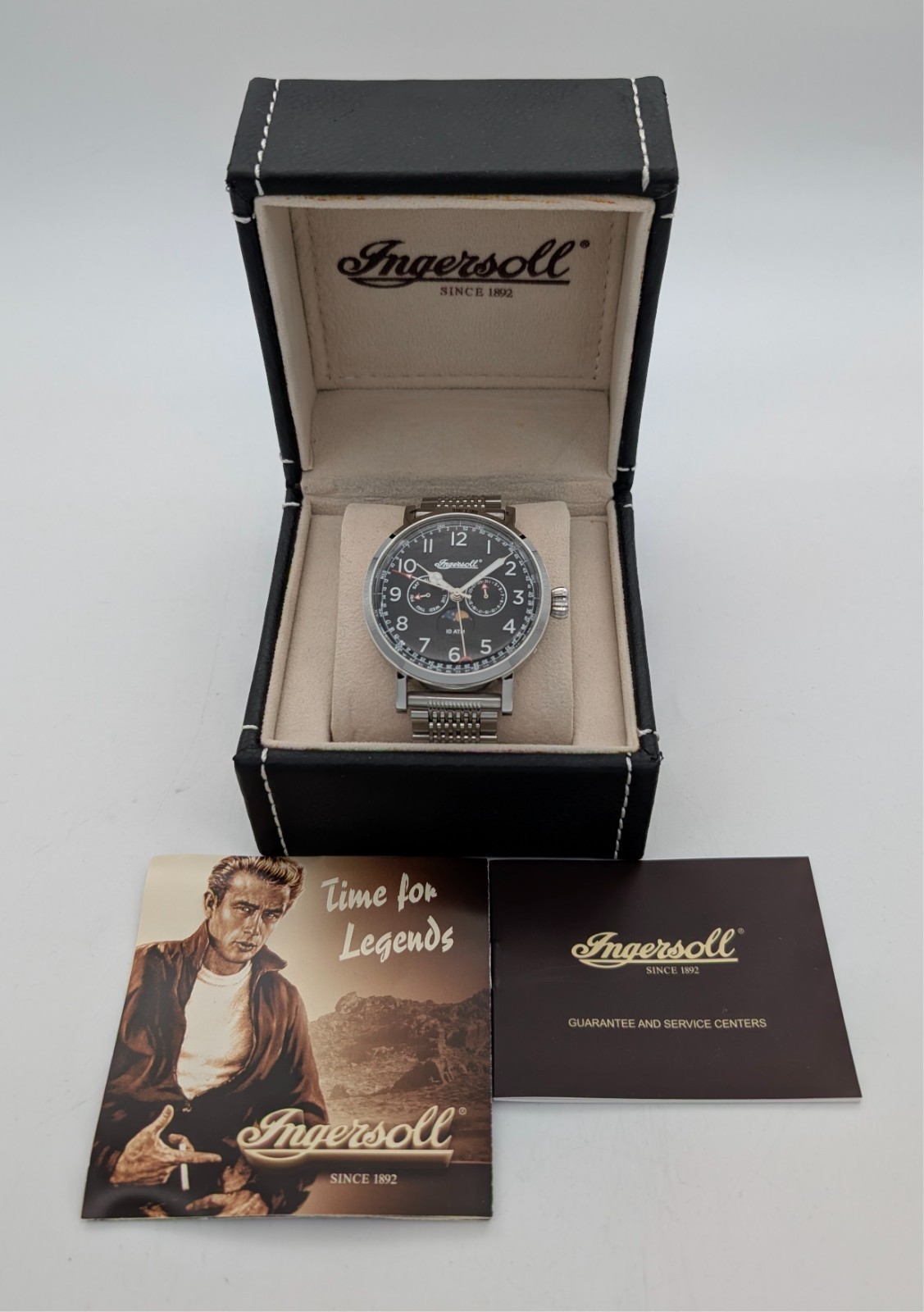 Ingersoll I01601 The St Johns Quarz Uhr – Full Set – Ø44mm Herrenuhr #3132