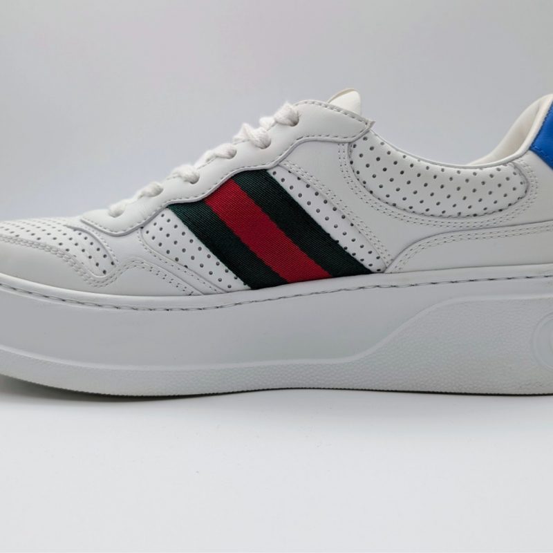 Gucci Chunky GG Web Sneaker – Größe 39 – Weiß / Web Stripe / Blau #3147