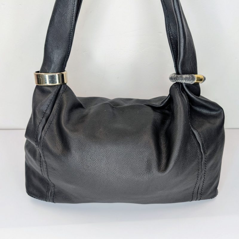 JIMMY CHOO Leder Handtasche – Schwarz – 48 cm – Soft Leather Design #3084