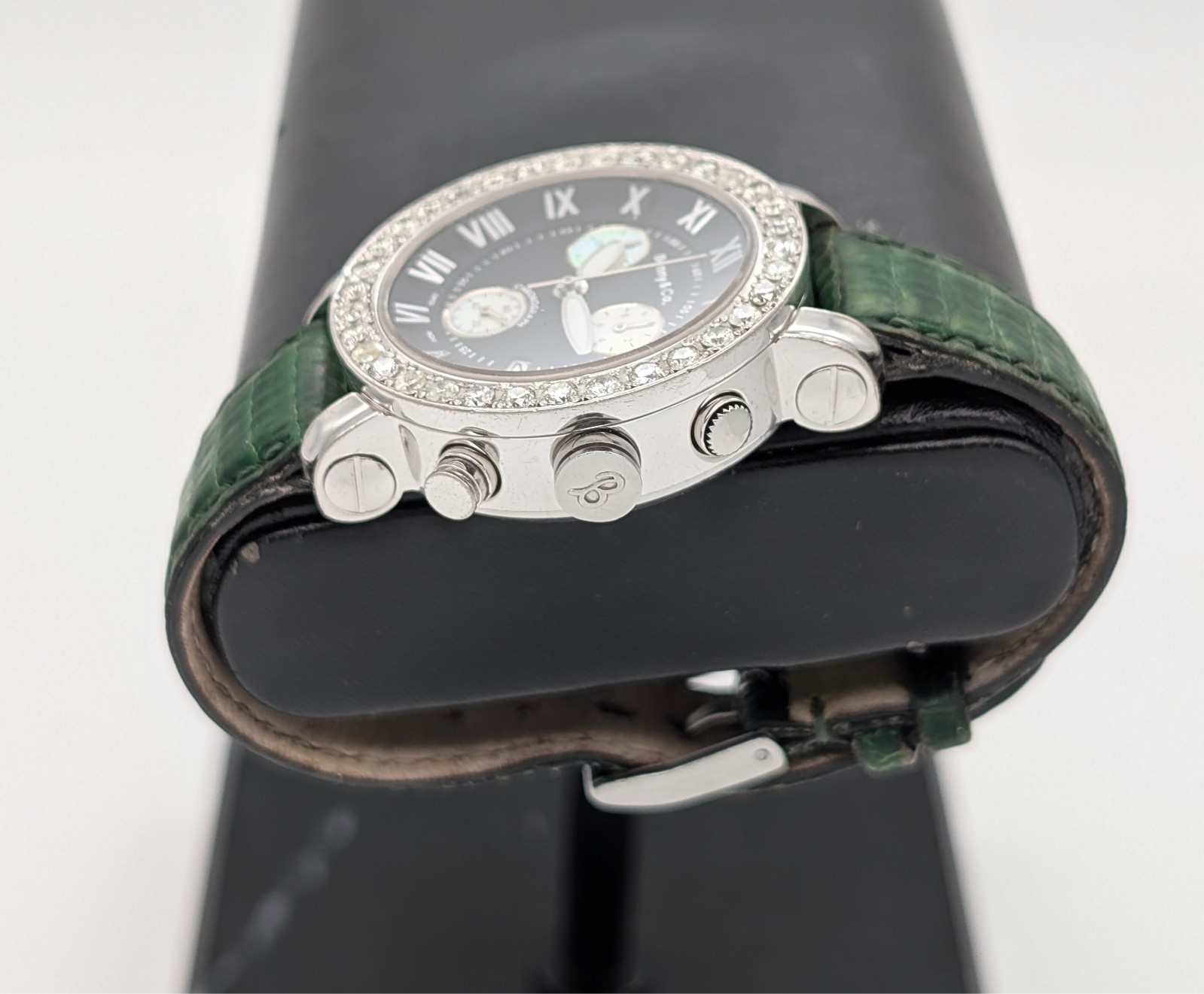 Benny & Co. Ice 2,5ct Chronograph Diamond Bezel Quarz Uhr Ø36mm Uhr #1267