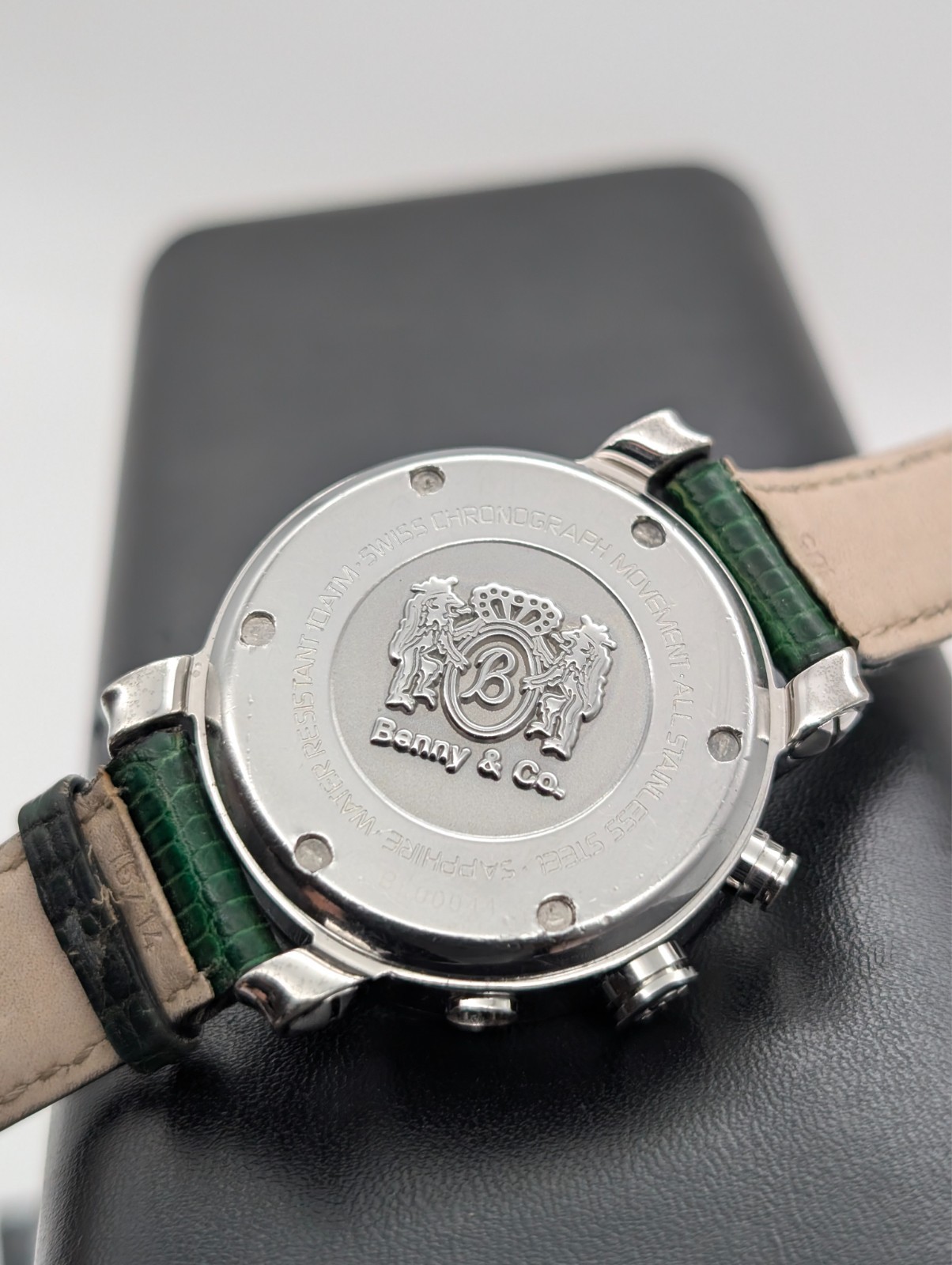 Benny & Co. Ice 2,5ct Chronograph Diamond Bezel Quarz Uhr Ø36mm Uhr #1267