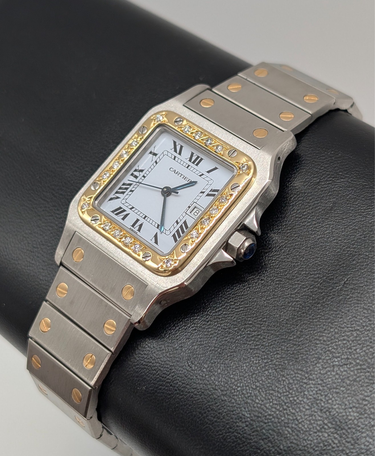 Cartier Santos Galbée 18K Diamond 2961 Uhr Ø29mm Stahl-Gold #3168