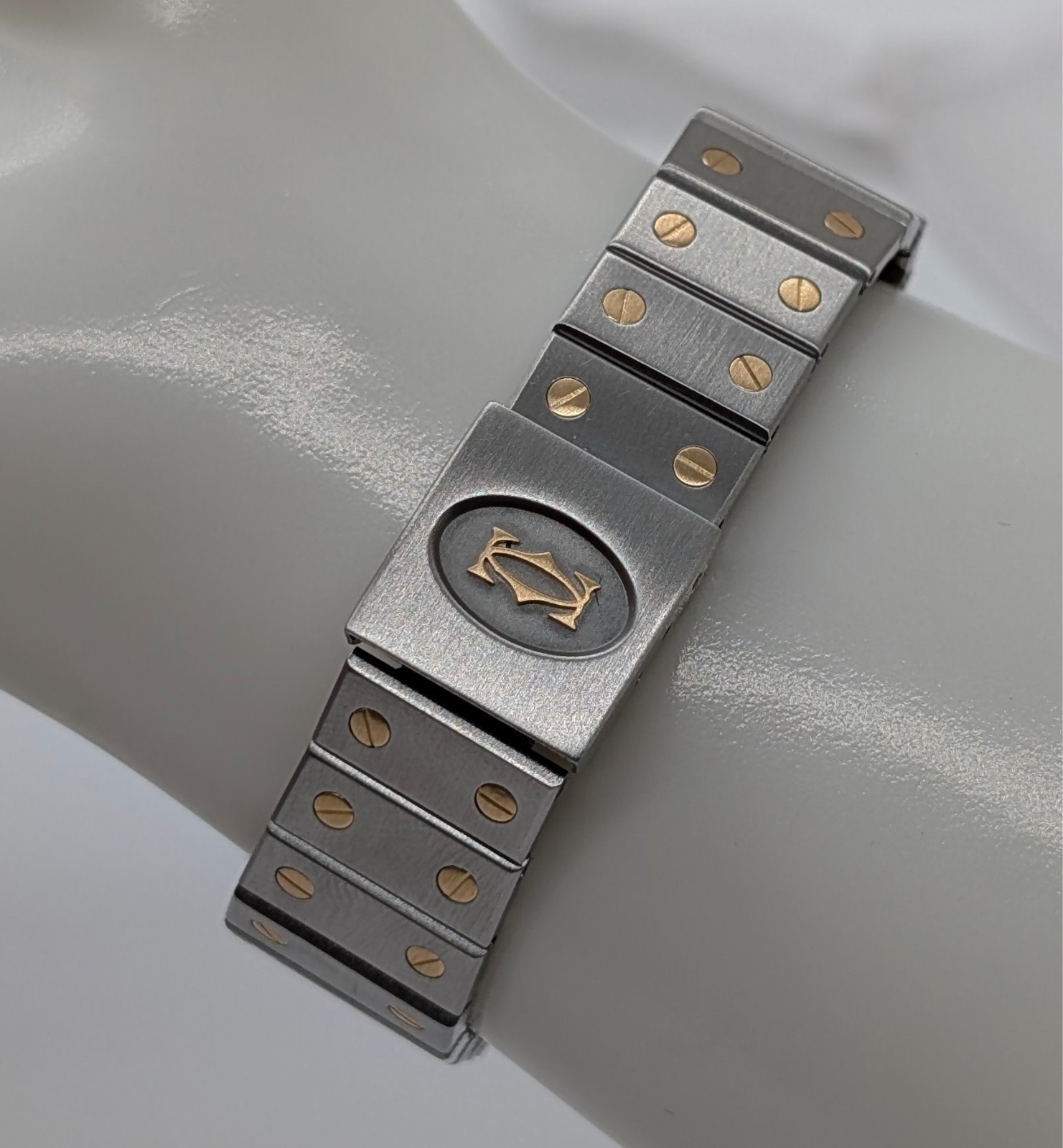 Cartier Santos Galbée 18K Diamond 2961 Uhr Ø29mm Stahl-Gold #3168