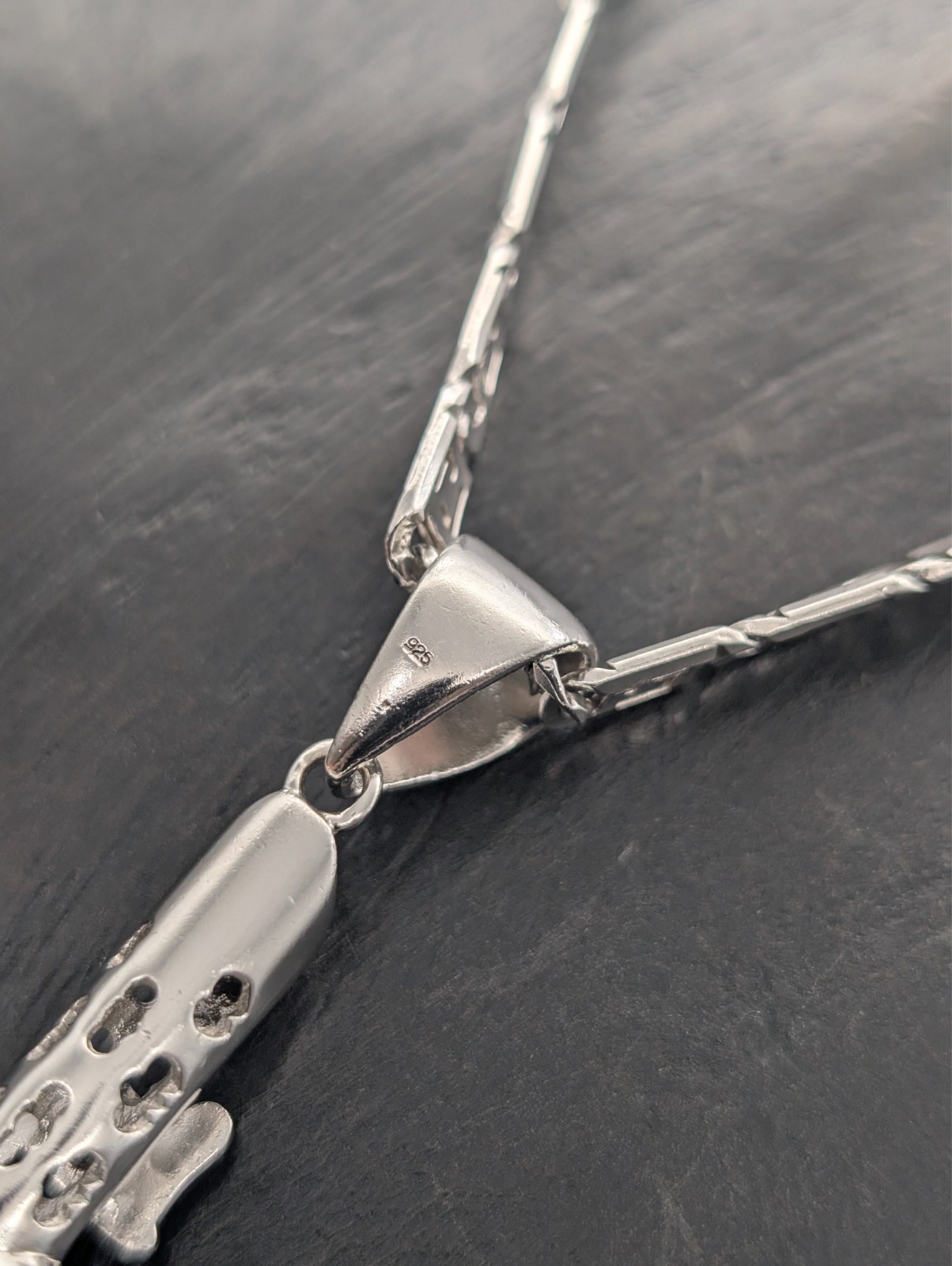 Kette mit Kreuz Jesus Anhänger 925 Sterling Silber – 69,90g – Halskette #3160