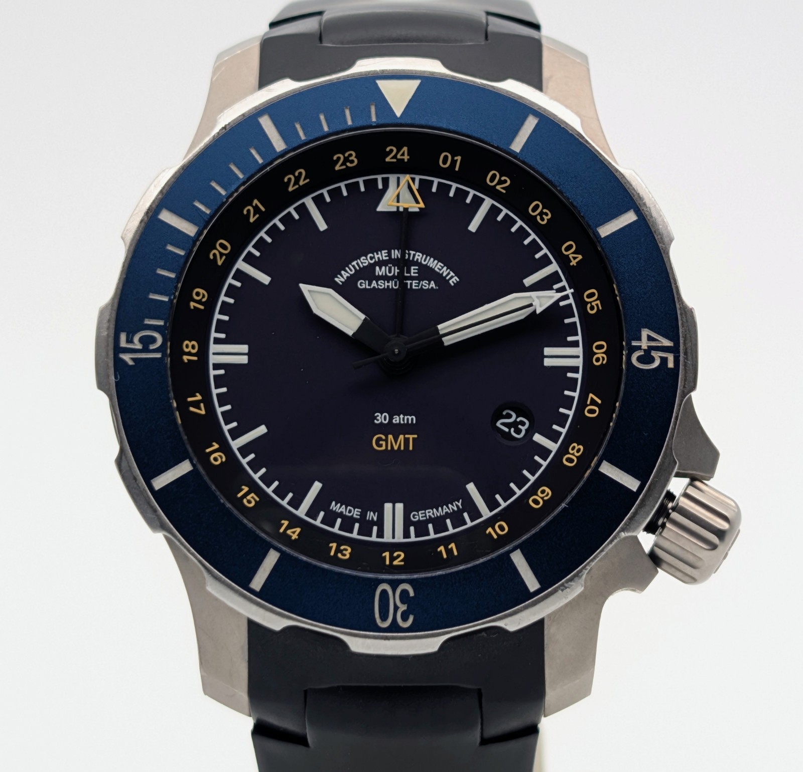 Mühle Glashütte Seebataillon GMT Ref: M1-28-62-KB | 45mm Blue/Dial #2021