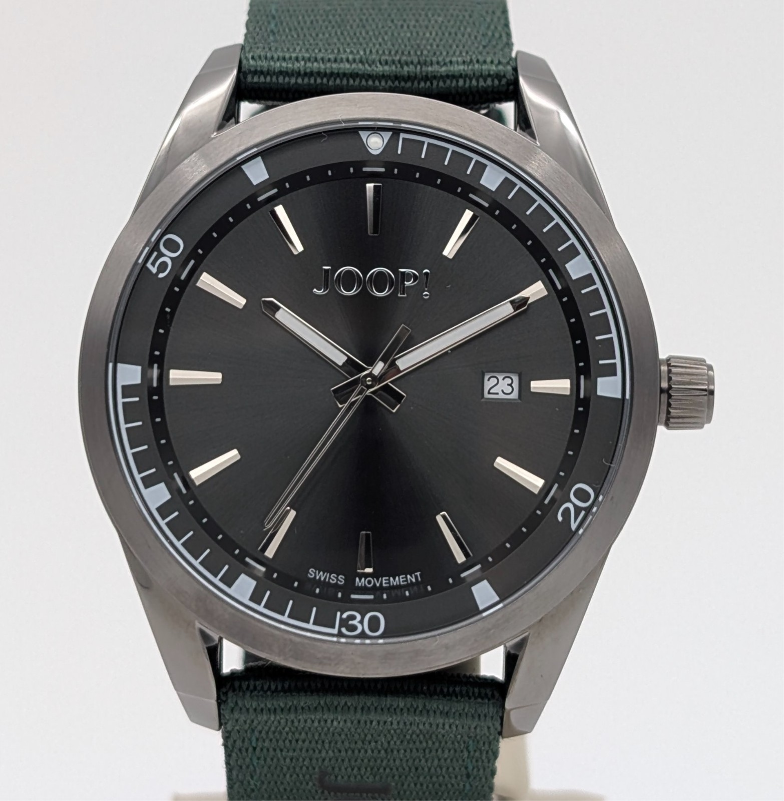Joop 2033709 Armbanduhr – Ø45mm Quarz Stoffarmband Grün #3134